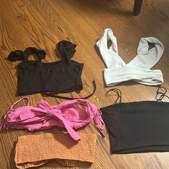 🌿SHEIN 5-pack of tanks/crop tops - size S🌿 - Picture 2 of 2